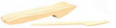 Tablecraft Disposable Wood Knife, 6.5 inch - 100 count per pack -- 20 packs per case.