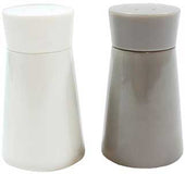 Tablecraft Melamine Salt and Pepper Shaker Set with Plastic Lid -- 6 per case.