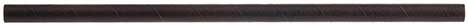 Tablecraft PLA Black Individually Wrapped Straw, 7.75 inch - 300 count per pack -- 24 packs per case.