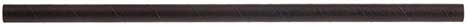 Tablecraft PLA Black Individually Wrapped Straw, 10 inch - 300 count per pack -- 24 packs per case.