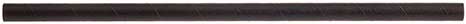 Tablecraft Paper Solid Black Unwrapped Straw, 10 inch - 500 count per pack -- 6 packs per case.