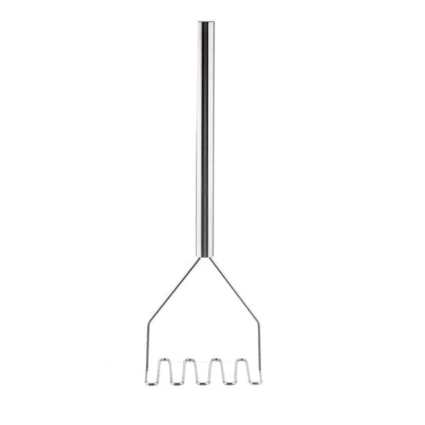 Tablecraft Stainless Steel Square Face Potato Masher, 24 inch