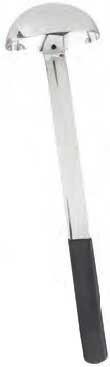 Tablecraft Anti Microbial Black Vinyl Coated Stainless Steel Ladle, 3 Ounce