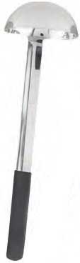 Tablecraft Anti Microbial Black Vinyl Coated Stainless Steel Ladle, 4 Ounce