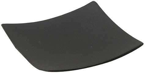 Tablecraft Black Disposable Bamboo Square Dish, 2.5 x 2.5 inch Dia - 48 count per pack -- 4 packs per case.
