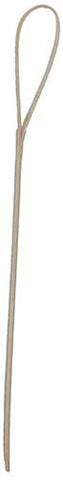 Tablecraft Looped Bamboo Pick, 4.5 inch - 100 count per pack -- 12 packs per case.