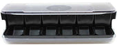 Tablecraft Black First In First Out Garnish Center, 3.75 Quart Capacity