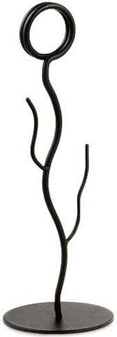 Tablecraft Black Powder Coated Metal Branch Card Holder, 8 inch