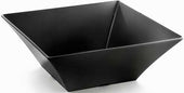 Tablecraft Frostone Melamine Black Square Bowl, 15.75 x 15.75 x 6 inch