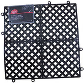Tablecraft Black Interlocking Non-Slip Bar Liner and Mat, 12x12 inch