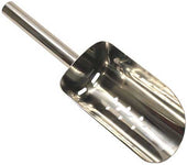 Tablecraft 18-8 Stainless Steel Ice Scoop with Drain Holes, 6-10 Ounce