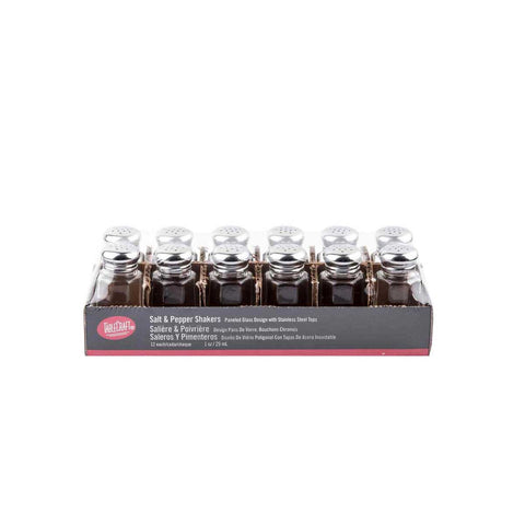 Tablecraft Glass Salt and Pepper Shaker, 1 Ounce Capacity -- 48 per case