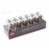 Tablecraft Stainless Steel Top Glass Salt and Pepper Shaker, 2 Ounce Capacity -- 48 per case