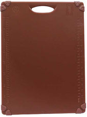 Tablecraft Polypropylene Brown Grippy Cutting Board with TPE Grips, 15 x 20 inch