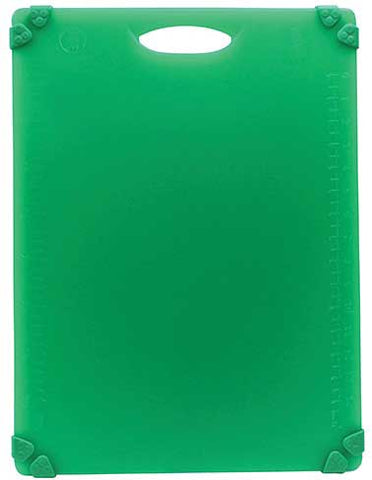 Tablecraft Polypropylene Green Grippy Cutting Board with TPE Grips, 15 x 20 inch
