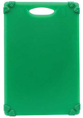 Tablecraft Polypropylene Green Grippy Cutting Board with TPE Grips, 18 x 24 inch