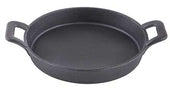 Tablecraft 24 Ounce Cast Iron Fajita Platter, 8 inch Dia x 1.75 inch
