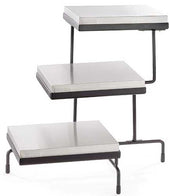 Tablecraft Three Tiered Stand with Half Size Cooling Plate, 22.5 x 20.5 x 20.5 inch