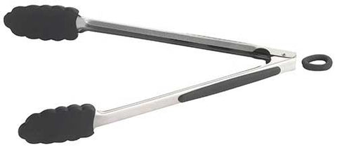 Tablecraft Silicone Tong with Stainless Steel Handle, 13.5 inch
