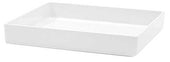 Tablecraft Melamine White Contemporary Straight Sided Bowl, 10 x 10 x 1.5 inch