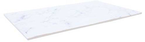 Tablecraft Melamine White Marble Rectangular Display Tray, 20.75 x 12.75 inch