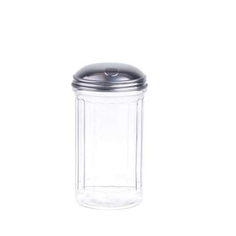 Tablecraft Stainless Steel Side Flap Top Plastic Shaker, 12 Ounce -- 2 per case