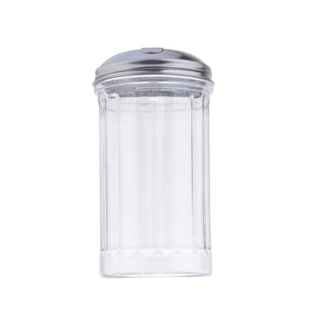 Tablecraft Stainless Steel Side Flap Top Plastic Shaker, 12 Ounce -- 2 per case