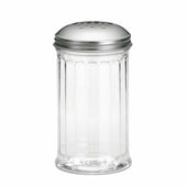Tablecraft Stainless Steel Perforated Top Plastic Shaker, 12 Ounce -- 24 per case