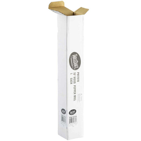 Tablecraft Mahogany Finish Wood Pepper Mill, 18.25 inch
