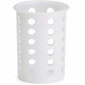 Tablecraft Plastic White Flatware Cylinder -- 12 per case