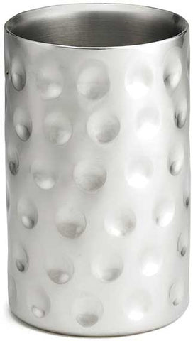 Tablecraft Bali Collection Stainless Steel Double Wall Wine Cooler, 4.875 x 4.875 x 7.25 inch