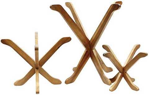 Tablecraft Fold A Way Acacia Riser Set -- 1 set