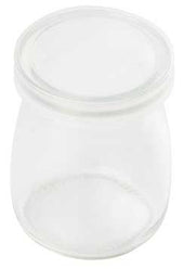 Tablecraft Glass Single Serve Jar with Lid, 4 Ounce Capacity - 12 count per pack -- 1 pack per case.