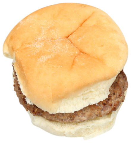 Advance Food Charbroiled Mini Beef Steak Burger, 1.2 Ounce -- 72 per case.