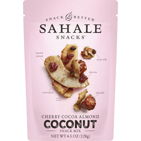 Sahale Cherry Cocoa Almond Coconut Snack Mix, 4.5 Ounce Bag -- 6 per case