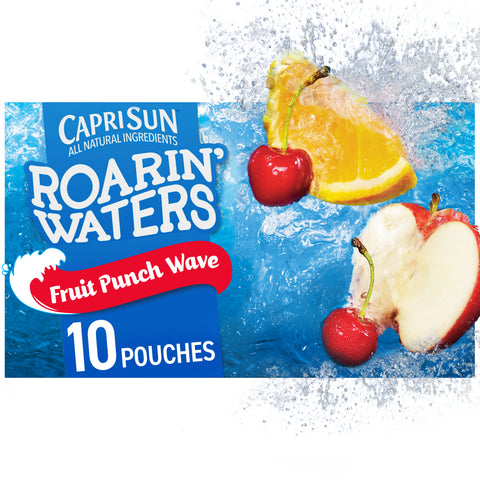 Capri Sun Roarin Waters Beverage Fruit Punch Soft Drink, 60 Fluid Ounce -- 4 per case.
