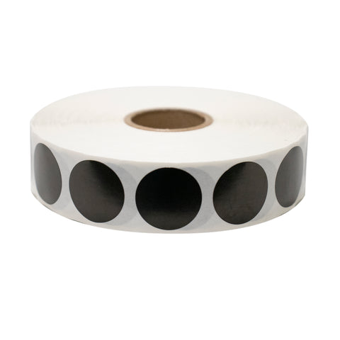 National Checking LABEL CIRCLE PERM BLACK 3/4