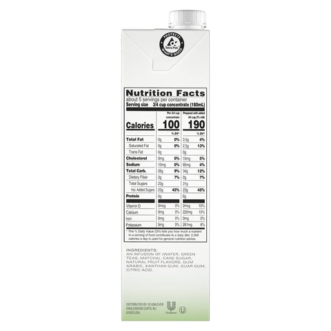 Tazo TEA GREEN MATCHA LATTE CONCENTRATE