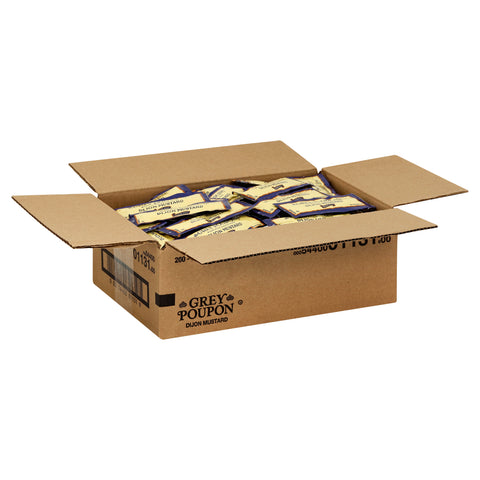 Grey Poupon Dijon Mustard Packets 200 Case .25 Ounce