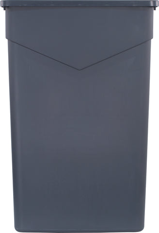 Carlisle CONTAINER WASTE TRIMLINE™ RECTANGLE TRASH CAN GREY 23 GAL