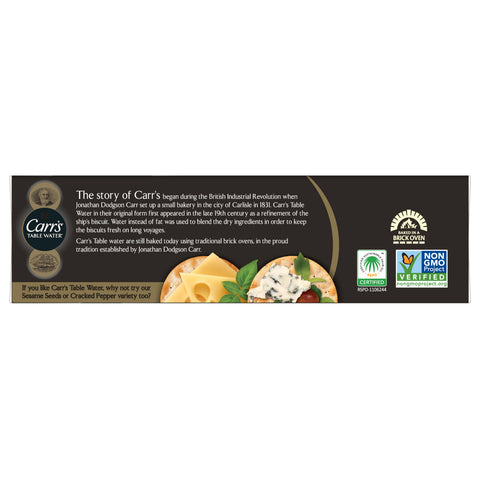 Cracker Keebler Carrs Table Water Bite Size 12 Case 4.25 Ounce