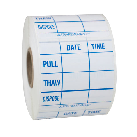 National Checking LABEL 2X2 PULL THAW DISPOSE REMOVABLE 500/ROL