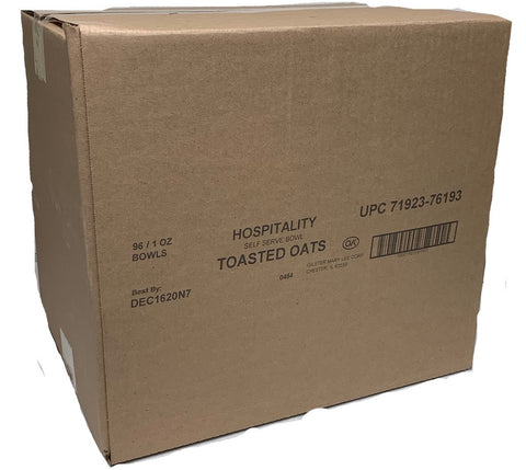 Hospitality CEREAL BOWL PACK TOASTED OATS WHOLE GRAIN