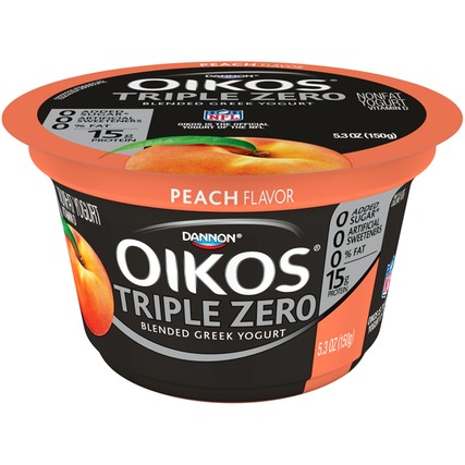 Yogurt Greek Peach Triple Zero Nonfat
