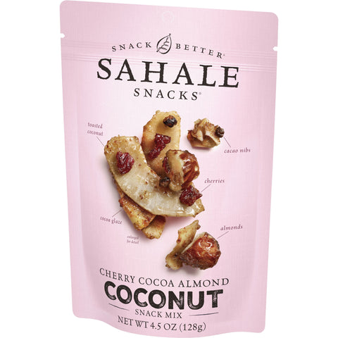 Sahale Cherry Cocoa Almond Coconut Snack Mix, 4.5 Ounce Bag -- 6 per case