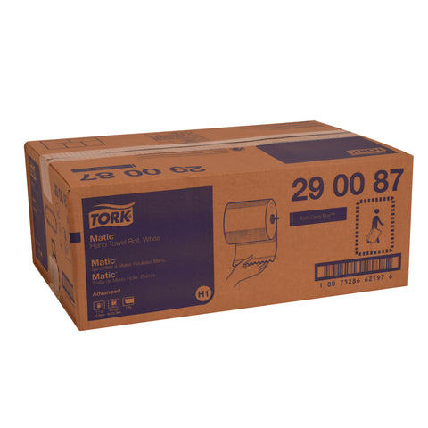 Tork Advanced Matic® TOWEL HAND ROLL WHITE 1-PLY 7.7