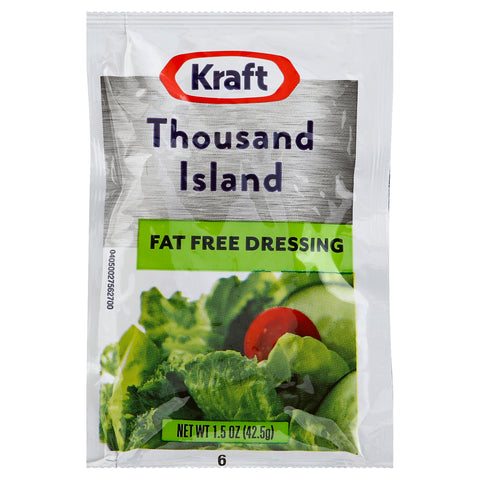 Kraft DRESSING THOUSAND ISLAND FAT FREE SINGLE SERVE POUCH