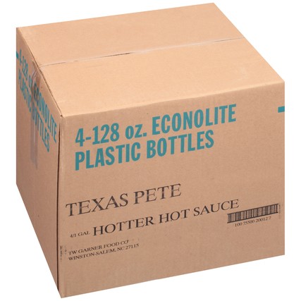 Texas Pete Hotter Hot Sauce, 1 Gallon -- 4 per case.