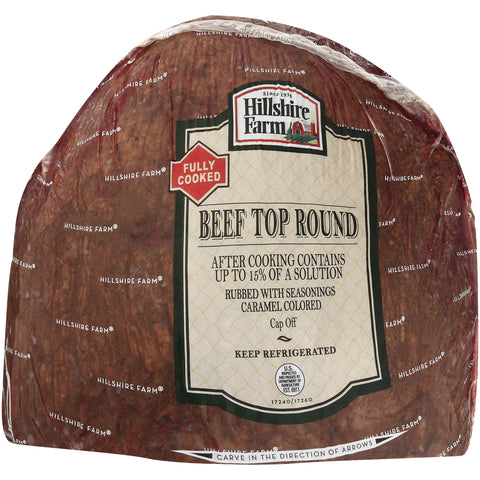 Roast Beef Top Round Cap Off Deli Faced Medium Dry