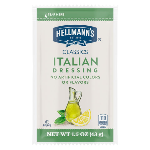 Hellmann's Classics Italian Salad Dressing Portion Control Pack, 1.5 Fluid Ounce -- 102 Per Case
